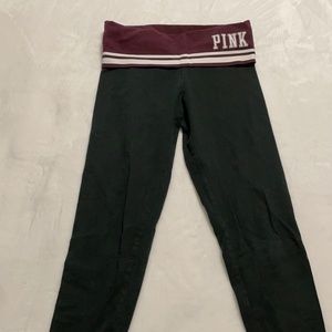 Victoria’s Secret Pink fold over yoga leggings XS